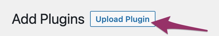 Upload Plugin button