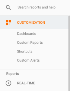 Customization tab