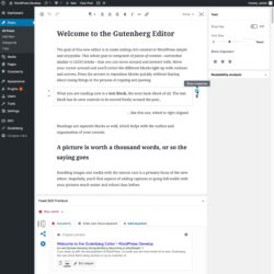 Gutenberg editor mockup - block level