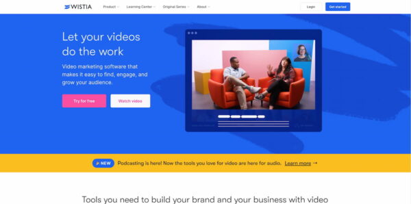 Best video hosting platforms: Wistia