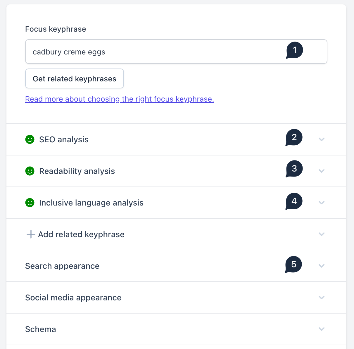 this screen highlights the steps to take to optimize your first product